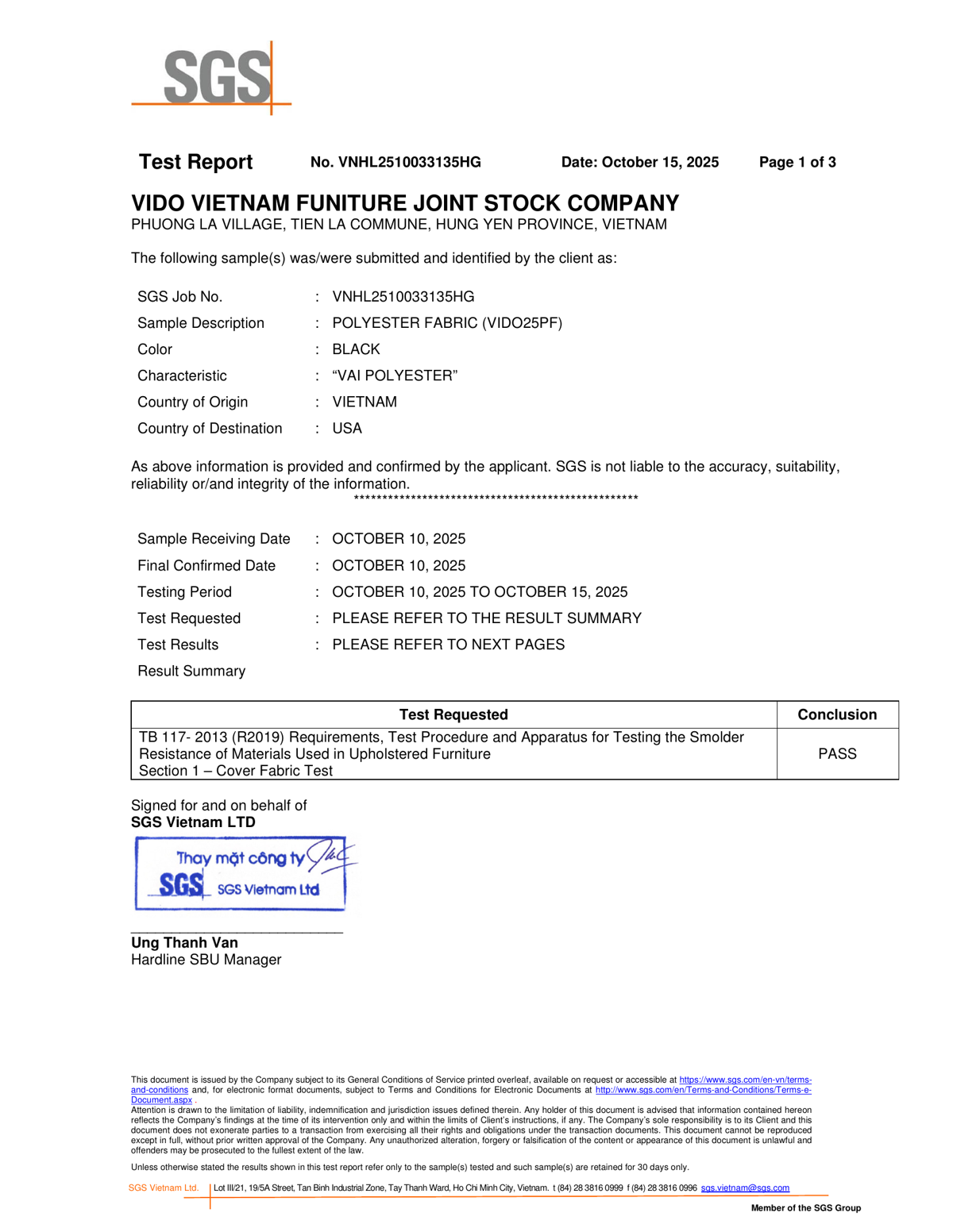 California TB 117-2013 Fire Safety