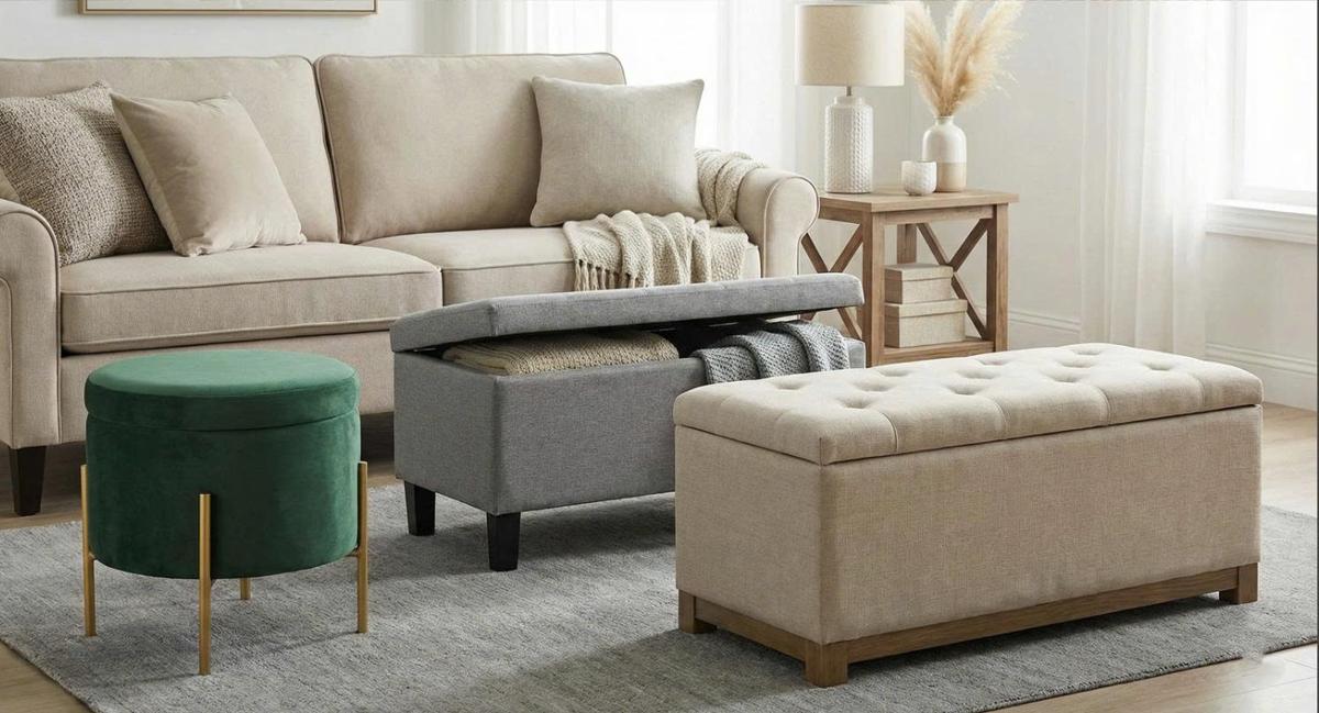 VIDO Furniture - Storage ottomans and seating collection