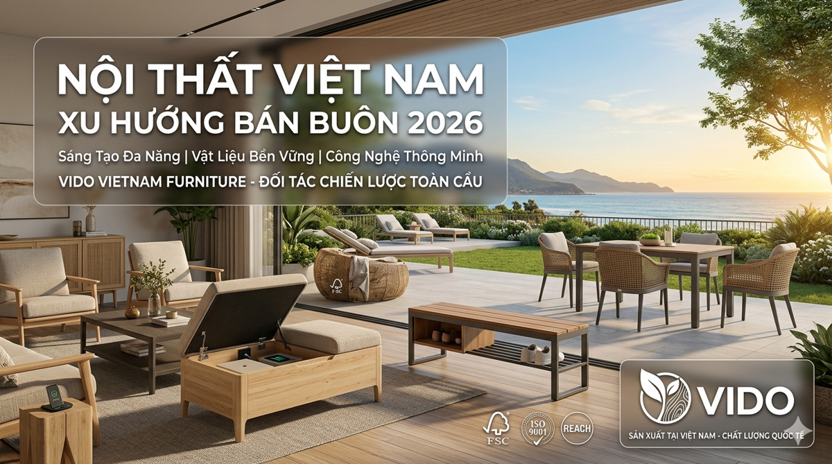 2026 Wholesale Furniture Trends: A Strategic Guide for Global Importers with VIDO Vietnam Furniture