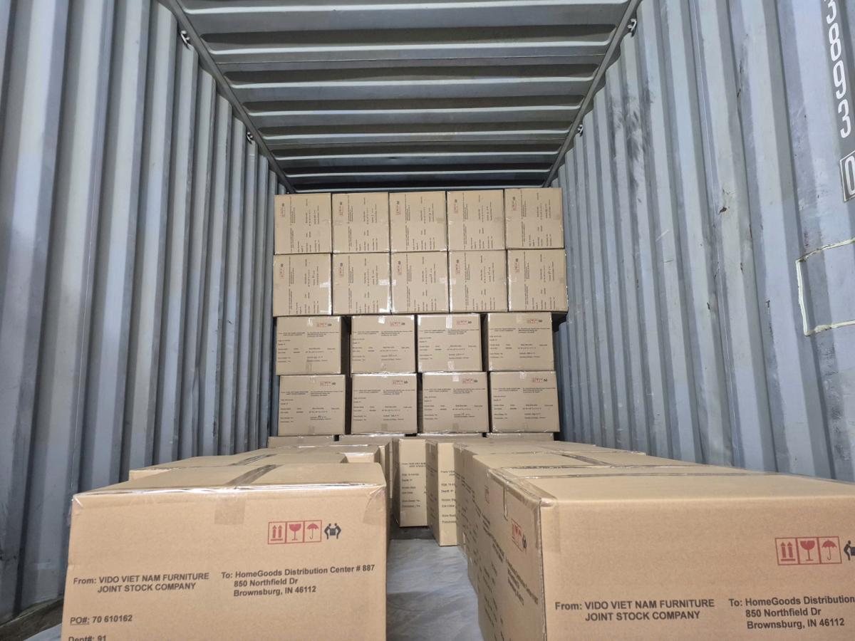 Container loading at VIDO factory